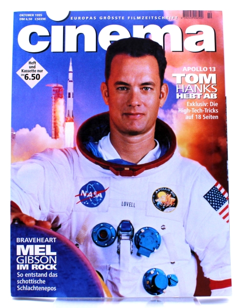 Cinema - Europas grösste Filmzeitschrift Magazin Nr. 209: Apollo 13: Tom Hanks hebt ab